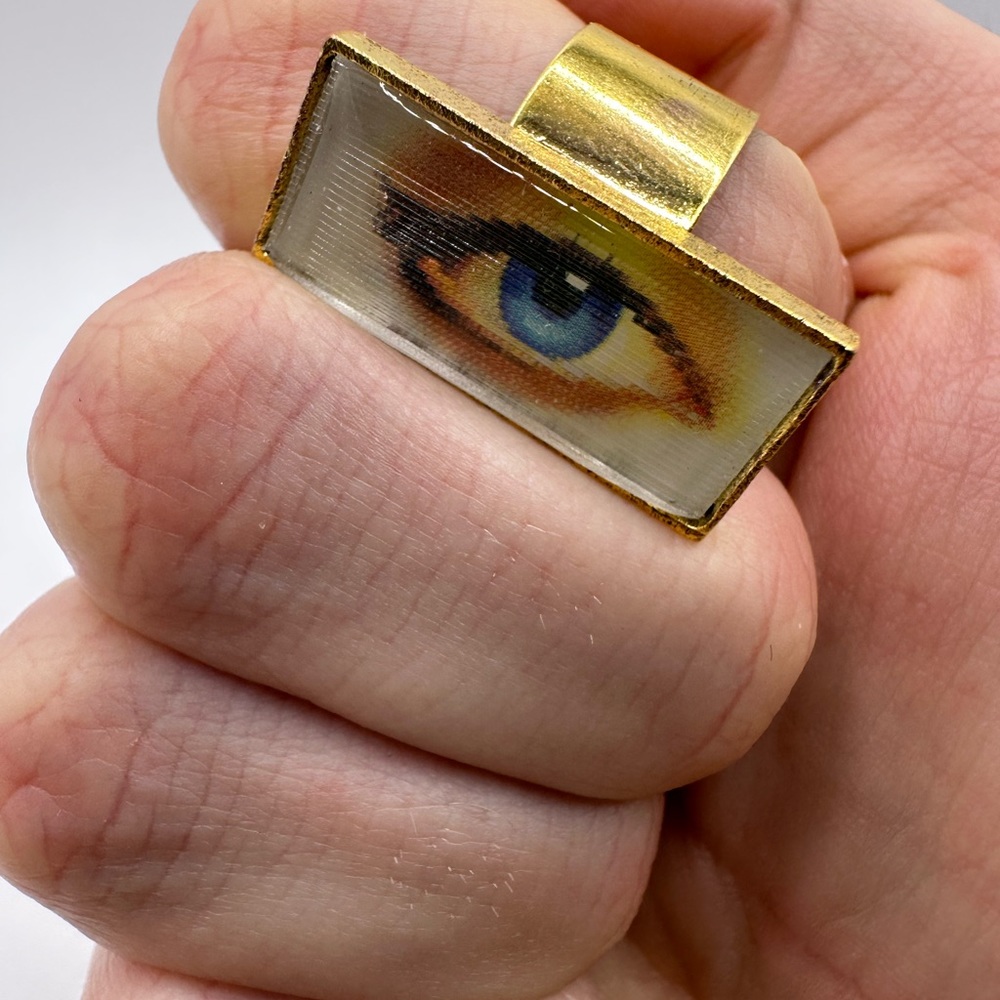 Fight Club Tyler Durden Eye ring oliver peoples 523 Brad Pitt paperstreet - Picture 5 of 17